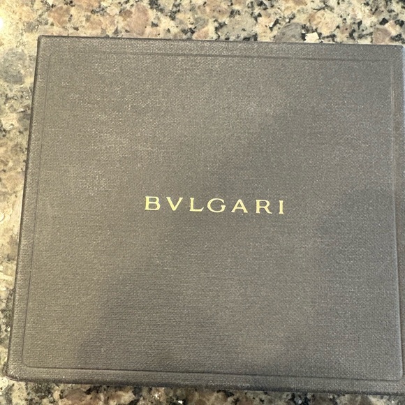 BVLGARI Black Leather Wallet with Silver Logo - Picture 11 of 11